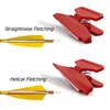 M.SJUMPPER ARCHERY Fletching Jig with Straight Helix Clamps Adjustable Fletch
