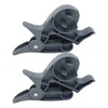 2-Piece Tape Dispenser Clips for Gift Wrapping – Gray ABS