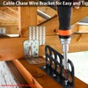 50Pack Cable Chase Wire Bracket,Cable Chase Bracket Support Organizer for