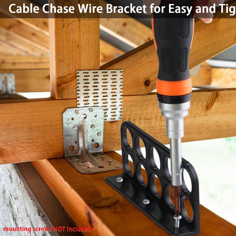 50Pack Cable Chase Wire Bracket,Cable Chase Bracket Support Organizer for