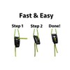 LiteOutdoors Ultralight Guyline Tensioners - Pack of 10 - Guyline