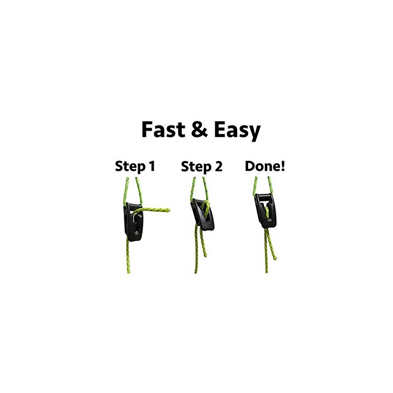 LiteOutdoors Ultralight Guyline Tensioners - Pack of 10 - Guyline