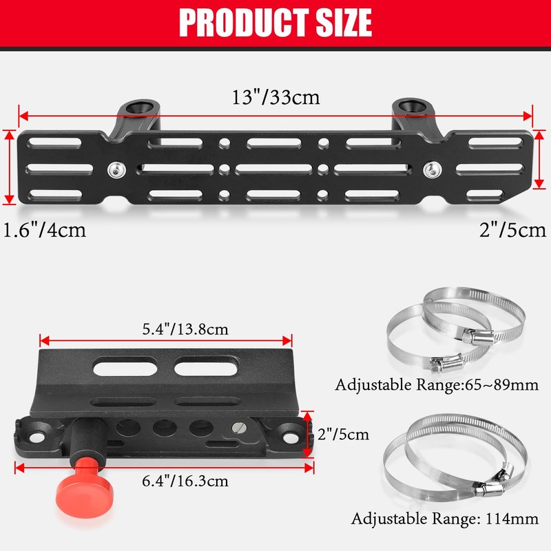 MSIZOY Front Seat Molle Storage Mount Panel Fire Extinguisher Mount