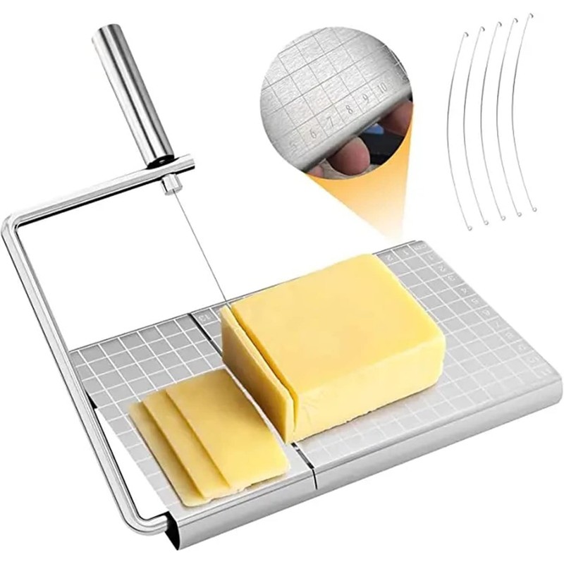Cheese Slicer & Cheese Cutter | Stainless Steel Cheese Slicer|