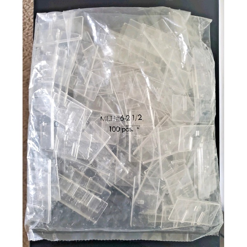 TRION Lot of 100 Trion Clear Plastic Pressure Sensitive Label