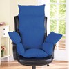 Collections Etc Extra Support Cozy Chair Cushion, Blue
