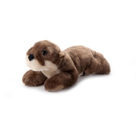 The Petting Zoo River Otter Stuffed Animal Plushie, Gifts for Kids, Earth Keeperz Wildlife Animals, Zoologee Brown River Otter Plush Toy, 10 inches