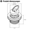 Cornat Recyclate Drain Valve for Sinks – 1 1/2 Inch
