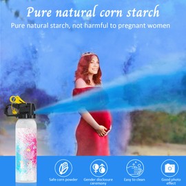 Workkeep Large Gender Reveal Fire Extinguisher Color Blasters: 2 Pcs Blue Blaster Only for Baby Boy with Blue Smoke suitable for Gender Reveal Party Decorations (Blue)