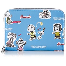 Sketch Snoopy Coin Purse with Pass, Blue (SPZ-2815)