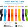 Coloured Tape for Craft, 8 rolls Rainbow Colour Masking Tape