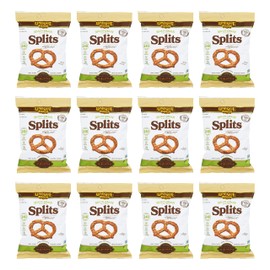 Unique Snacks Multi-Grain Splits Pretzel, Delicious Homestyle Baked Snack Bags, Vegan, OU Kosher, and Non-GMO Food, No Artificial Flavor, 2.12 Oz. Bag, Pack of 12