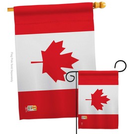 Nationality Canada Garden House Flags Set Regional Nation International World Country Particular Area Small Decorative Gift Yard Banner Double-Sided Made in USA 28 X 40