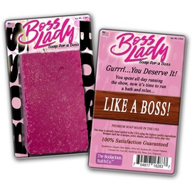Pink Boss Lady Soap Bar for Women Fun Gifts for Bosses Chic Artisanal Soaps Handcrafted in America Girl Boss Gift Basket Filler Stocking Stuffer