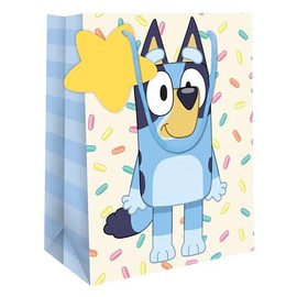 Danilo Promotions Ltd BLUEY GIFT BAG MEDIUM SIZE BIRTHDAY GIFT BAG