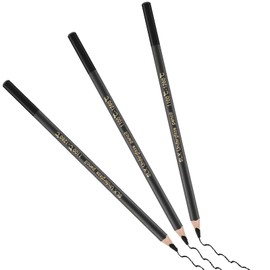 Dunzoom 3 Pack Black Underglaze Pencils for Ceramics Pottery Bisque, Underglaze Pencils Glaze Tools for Pottery Decorations Artists Ceramic Art Creation Fine Detailing Sketching and Shading