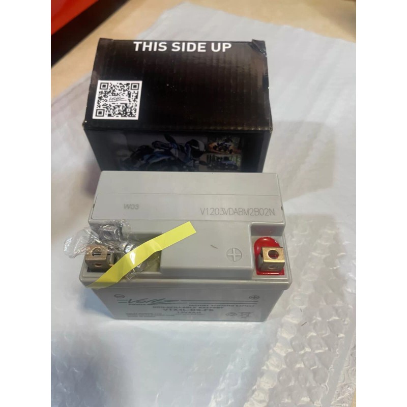 Battery Voltz Power Powersport Battery VTX4L-BS-FS | 12V 4AH Lead