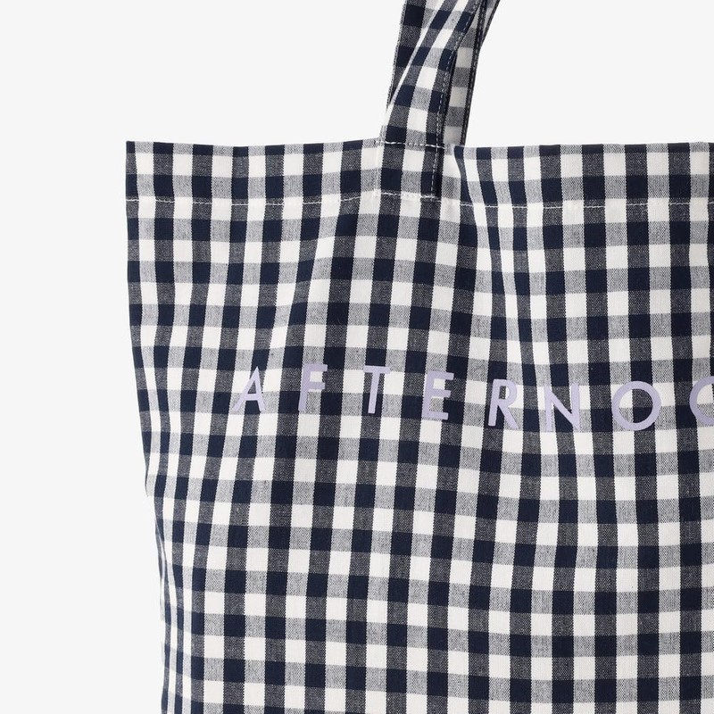 Afternoon Tea Living Tote Bag JA02 Gingham Check Tote Bag