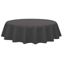Brandsseller Garden Table Cloth Foamed Weatherproof and Non-Slip Tablecloth for Garden Balcony and Camping, grey