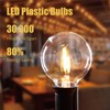 ECOVANIA G40 LED String Light Bulbs,1.57 Inch Plastic LED Globe