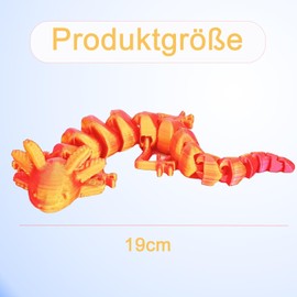 Axolotl Toy, 3D Toy, 3D Figures, Axolotl Figure, Cute Axolotl Cuddly Toy, 3D Printed Decoration for Home, Office, School and Gifts, Ideal for Children and Adults (19 cm)