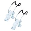 2 Pack Stainless Steel Buckle Lock Cast Hinge Curved Industrial