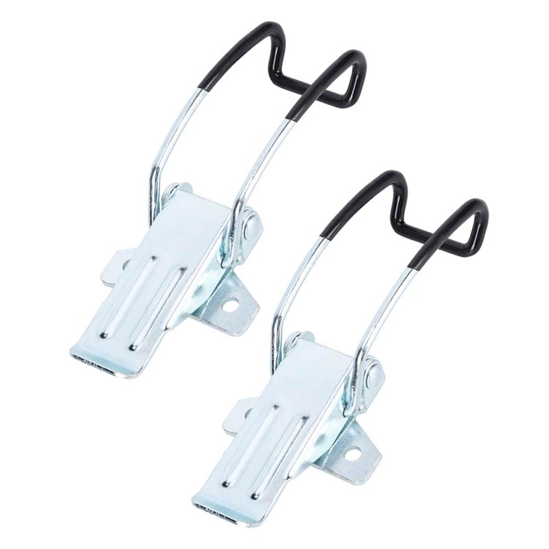 2 Pack Stainless Steel Buckle Lock Cast Hinge Curved Industrial