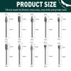 APORO Carbide Burr Set Die Grinder Bits Accessories with 1/8"