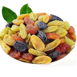 Golden Raisins, Big fruit green grapes seedless，Tri colored raisins16.7oz/500g，No Added Sugar,Vegan,