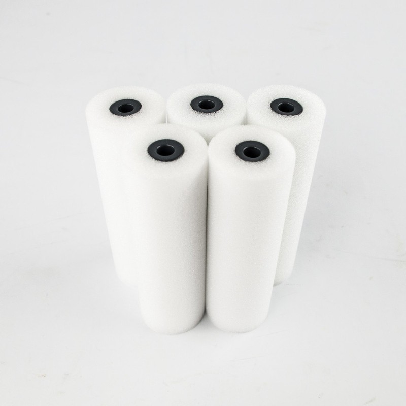 5 PIECES, FINE FOAM ROLLER STRAIGHT KERN 15 mm UPHOLSTERY
