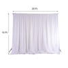 BalsaCircle 20 ft x 10 ft White Chiffon Fabric Backdrop