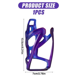 Bike Cup Holder,Universal Bike Water Bottle Cage,Drink Cup Holders with Screws,Lightweight Drinking Bottle Cage,Bicycle Cup Holder,Cycling Kettle for Road,Mountain and Kids Bikes (Purple)