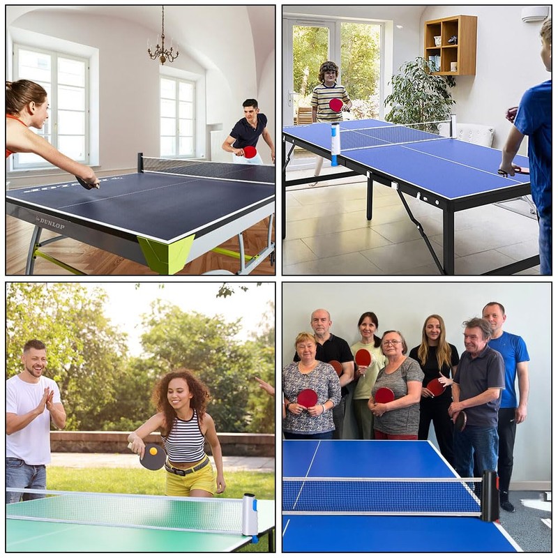 Flintronic Retractable Ping Pong Net, Portable Table Tennis Net Rack,