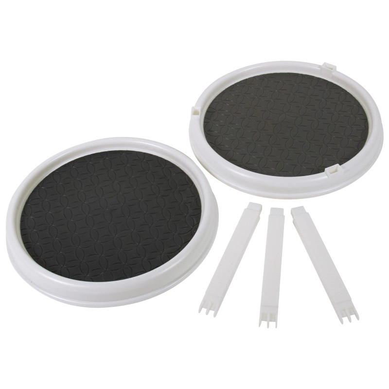 Mainstays 2-Tier Plastic Spice Rack Organizer Turntable