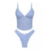 seamoly - Conjunto de tankini de terciopelo con lazo y