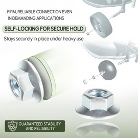 The M142955 Lock Nut Fit for John Deere 2025, 4210, GX255, X300, X520, X, Z, and GX Series (10PCS)