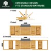 Bamboo Bathtub Caddy Tray Expandable for Luxury Bath, Bath Accessories