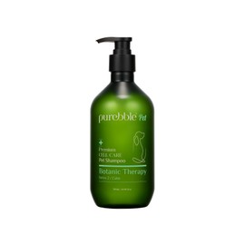 Purebble Calming Green Pet Shampoo with Natural Ingredients | Soothes, Refreshes for Soft, Shiny Fur | Reduces Itch, Flakes | pH Balanced, Odor-Control, Sulfate Free, Cruelty Free 500ml / 16.9 fl oz