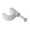 ForgeFix Cable Clips - Round | 7-8mm | White Plastic