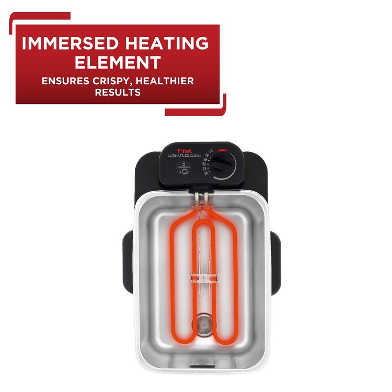 T-fal 3.5L Stainless Steel Deep Fryer with Basket, 1700W Electric