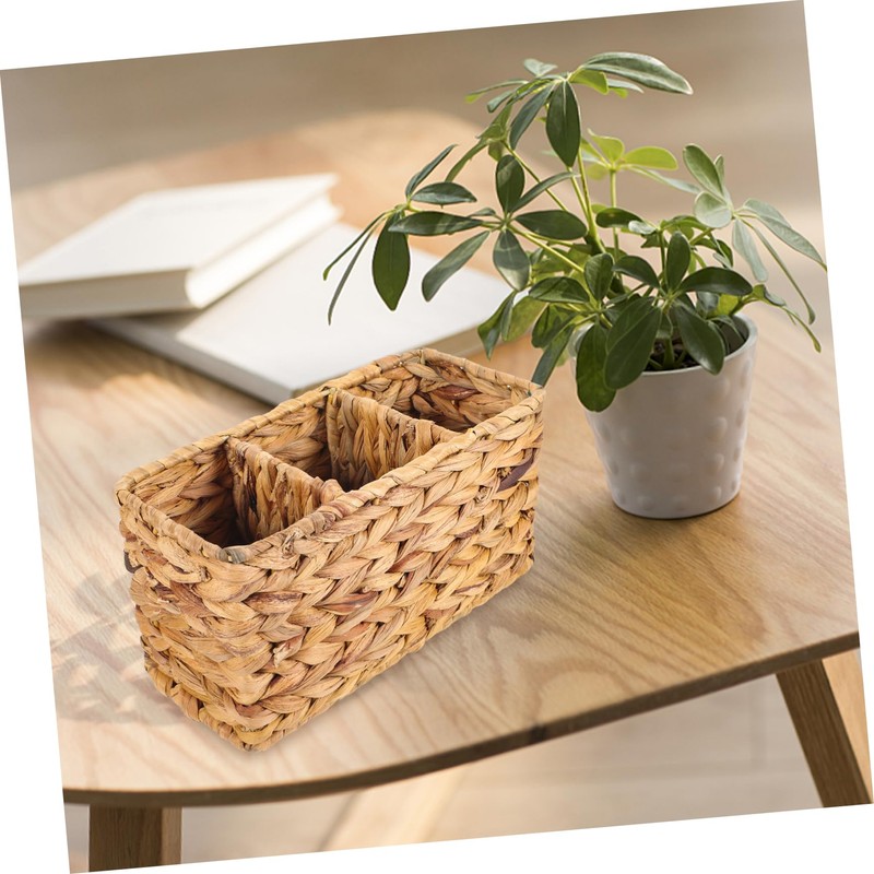 ULTECHNOVO Multi Grid Woven Storage Basket Organizer for Bathroom Home