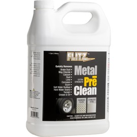Flitz Metal Pre-Clean - 1 Gallon of USA-Made Stainless Steel Cleaner - Works on Aluminum, Brass, Copper, & More - Tarnish, Rust Remover for Metals - Non-Abrasive Aluminum Deoxidizer (1 Pack)