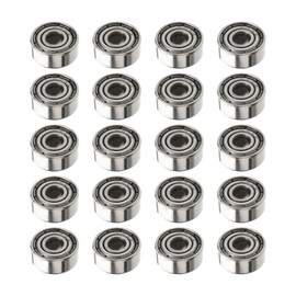 Othmro 20pcs 623ZZ Deep Groove Ball Bearing, 3mm x 10mm x 4mm Double Shielded 623 Bearings, High Carbon Steel Bearing