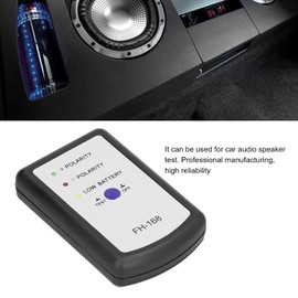Qiilu Speaker Polarity Tester, Phase Tester Audio Speaker Horn Positive Negative Polarity PH Phase Meter for Car
