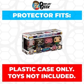 Display Geek, 1 x Plastic Pop Protector Only Compatible with 4 Pack Box Drax, Rocket, Taserface & Mantis Funko Pop - Nothing Else fits