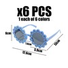 TVSVKWE 6 Pieces Of Small Flower Sunglasses, Creative Design Glasses,