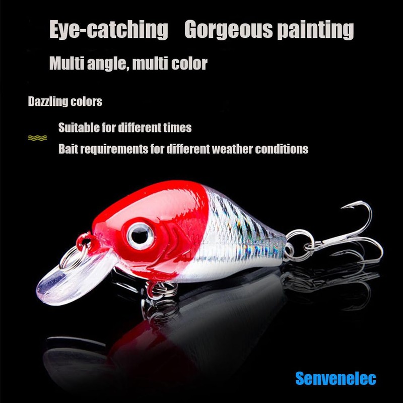 Senvenelec 6 Big Fish Colorful Slow Sea Fishing Bionic Bait
