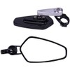 MotorToGo One Pair Silver Stem Black House CNC 7/8" Handlebar
