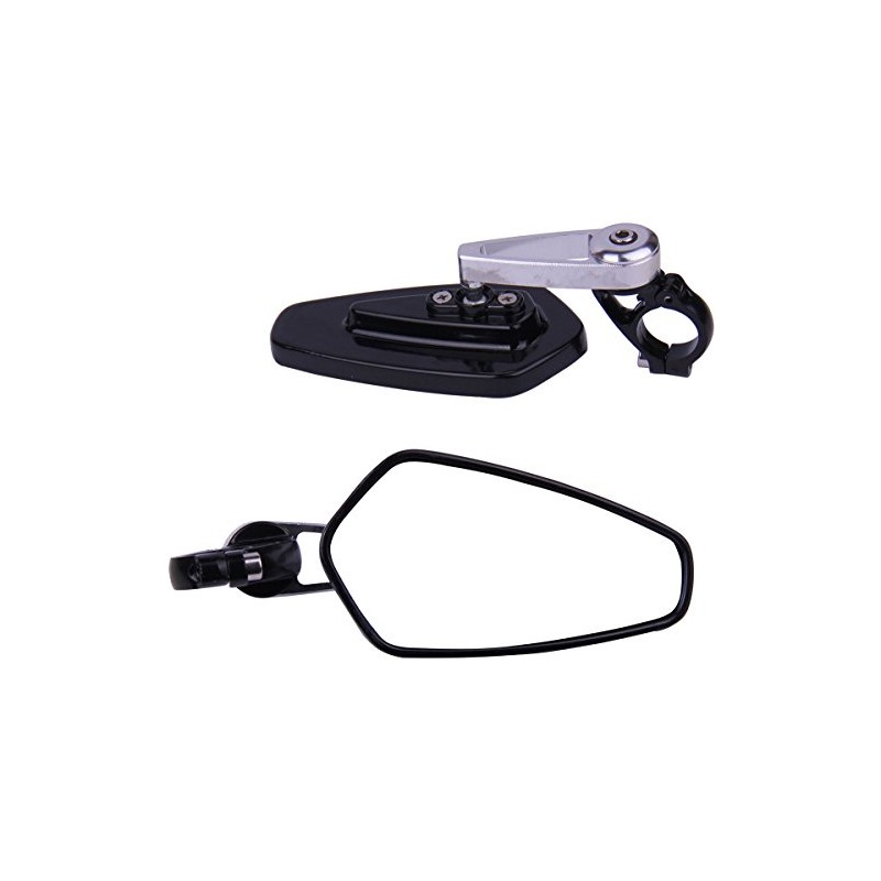 MotorToGo One Pair Silver Stem Black House CNC 7/8" Handlebar