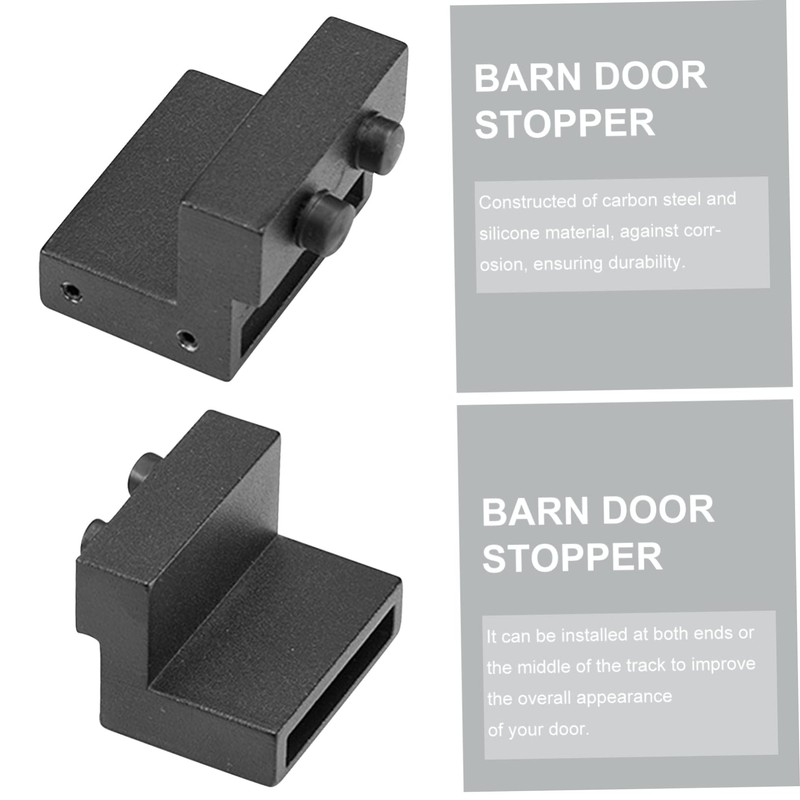 CORHAD Barn Door Stopper for Track 3pcs Sliding Door Limiter